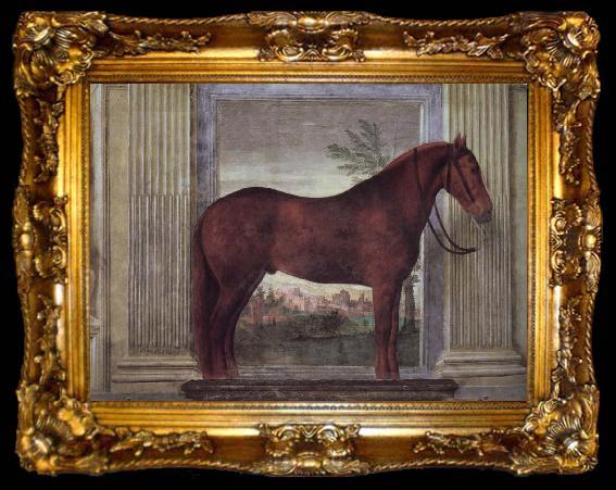 framed  Giulio Romano Drawing-rooms dei Cavalli, ta009-2